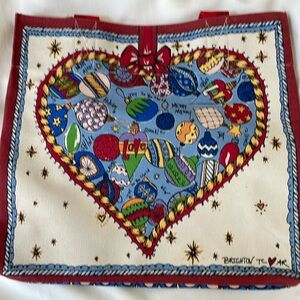 Brighton Festive Heart Celebrate Holiday Tote